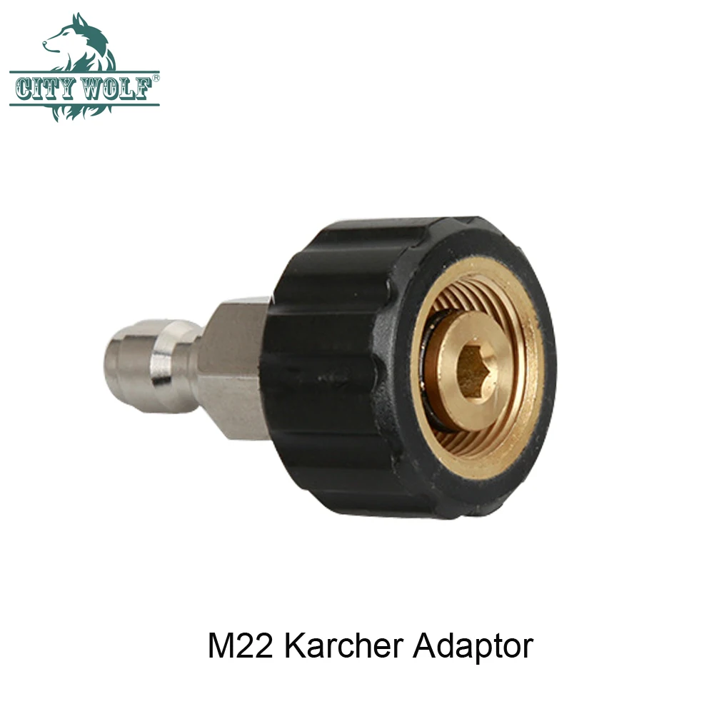 high pressure washer snow foam lance adaptor M22 G1/4 qucik connector  for Karcher HD series car washers