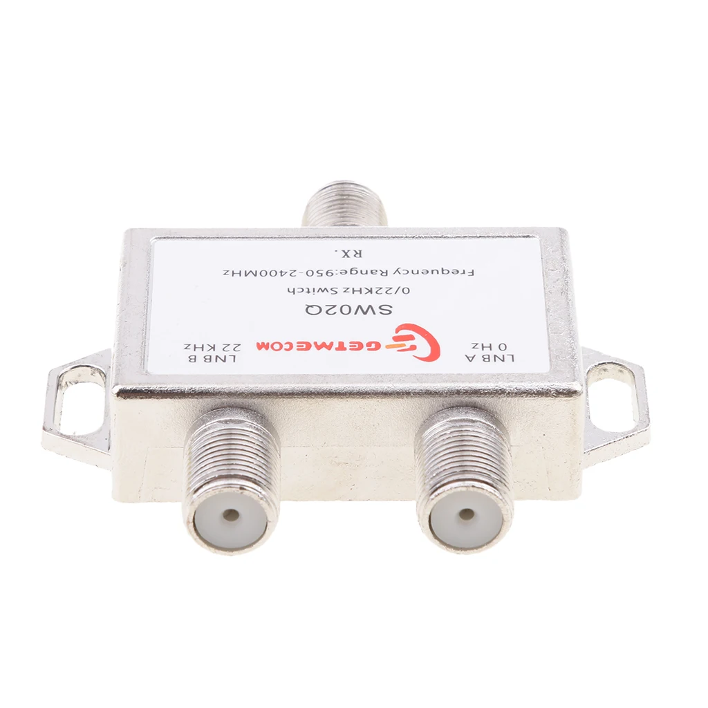 2x1 DiSEqC LNB Tone Satellite Multi FTA Switch 0/22KHz LNBF Multi Switch