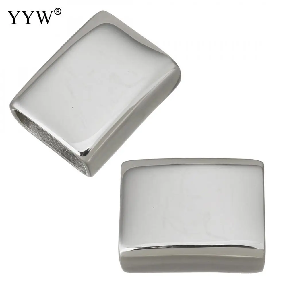 

10pcs/lot Stainless Steel Rectangular Spacer Beads 8X14X7.5mm For DIY Jewelry Making DIY Bracelet Bangle Finding Components