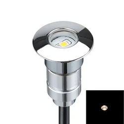 Luz LED interior de aluminio para decoración del hogar, lámpara RGB de 0,6 W, IP67, resistente al agua, DC12V, baja potencia, para Patio, camino, suelo, escaleras, jardín