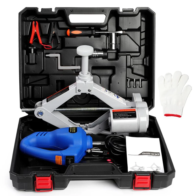 DC12 Mobil Listrik Angkat Jack 2ton Mengangkat 35Cm 42Cm Auto Multi-Fungsi Pemeliharaan Alat