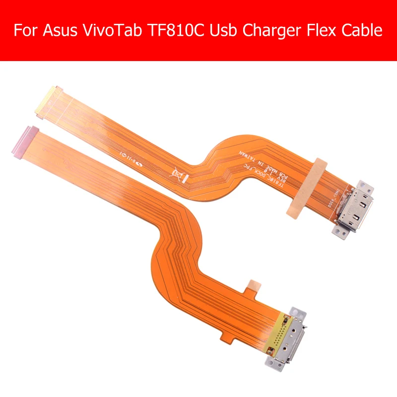 100% Geniune Sync Date Charging Port Flex Cable For Asus VivoTab TF810C TF800C-DOCK-FPC USB Charger Connector Flex cable parts