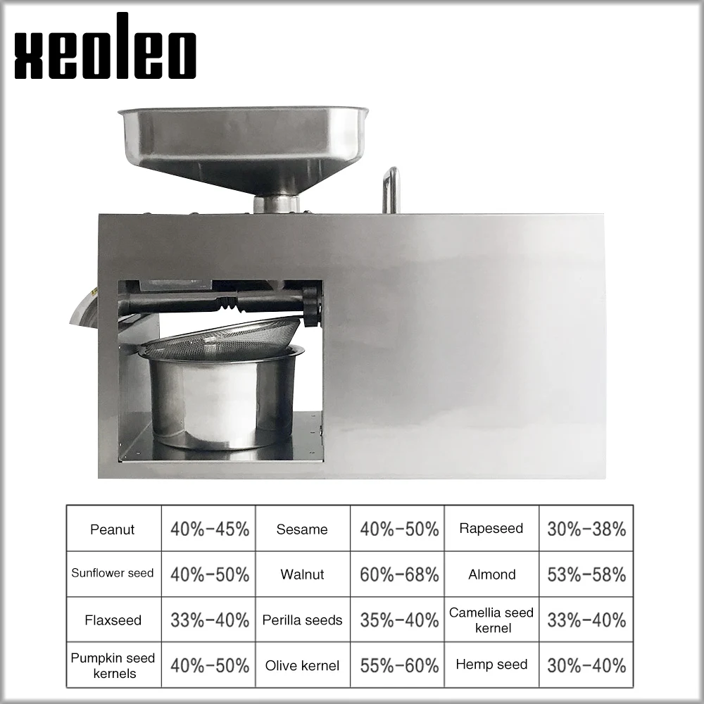 XEOLEO prasa do oleju er prasa do oleju z soi oliwkowej zimna i ciepła urządzenie do ekstrakcji oleju użytku w przetwórstwie orzeszków