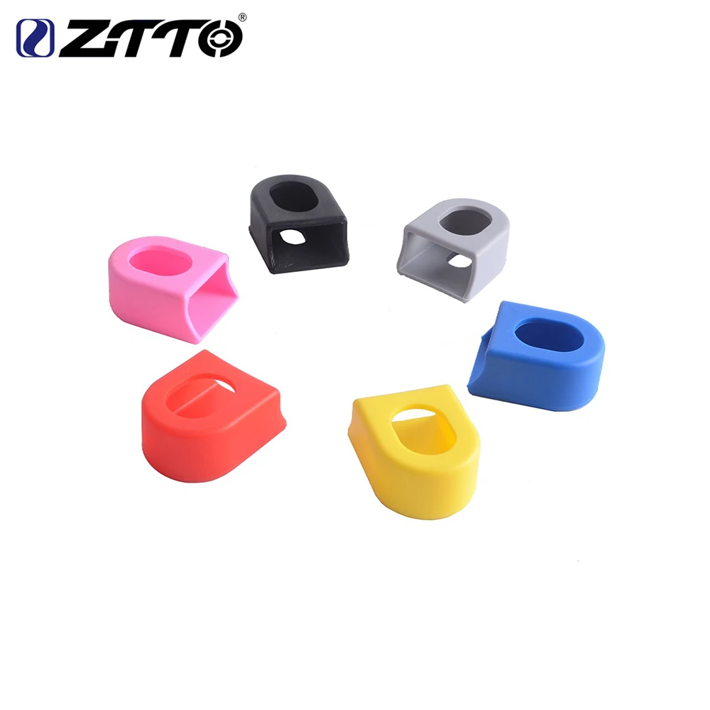 ZTTO 2pcs Crankset Crank Protective Sleeve Protector Mountain Bike Road Bike Fixed Gear Bicycle Protective Cover Boots 6 Colors