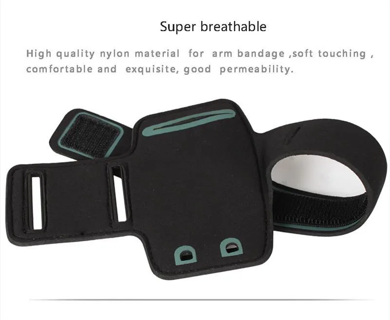 Corsa E Jogging Bracciale Sottile Palestra Sport Cinturino Da Polso Regolabile Leggero Lettore MP3 Armband Sweatproof e La Funzione Respirabile,