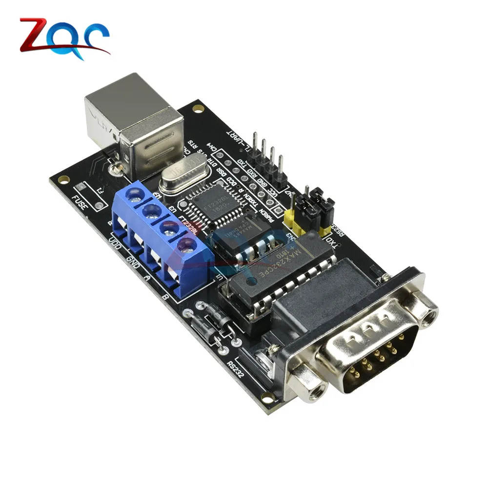 FT232BM FT232BL DB9 RS485 RS232 Padrão USB para Serial TTL UART FTDI Conversor Adaptador Controlador Módulo Board Para Arduino