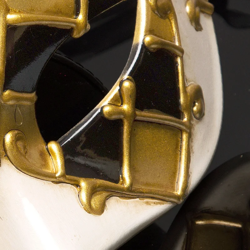 1 قطعة قناع فينيسي رجل للحفلات الذهب الماس تنكر أقنعة ماردي غرا الأبيض Masker هالوين البندقية زي كرنفال قناع