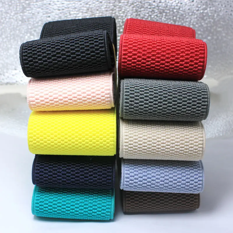 6CM wide  high quality durable pants skirt belt Color Elastic Band / Twill Elastic Tape  Latex Elastic Tape Rubber Band