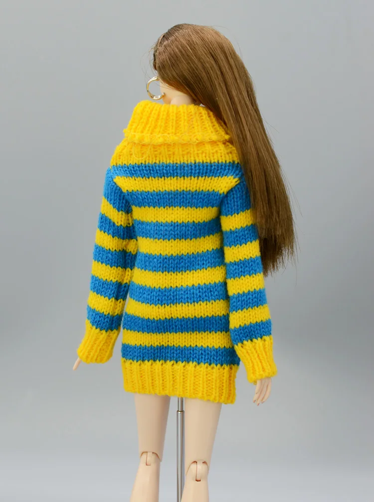 For Outfit Pullip Doll Accessories Princess Casual Suit Top Coat For 30 Cm Doll Clothes Sweater White Black Yellow 1/6