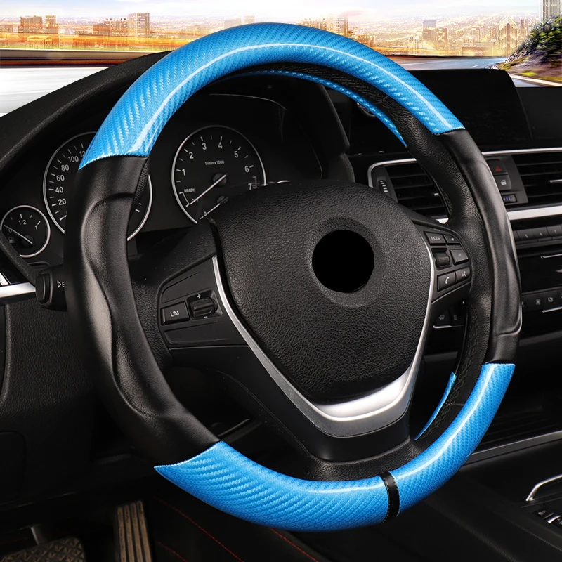 for BMW X5 BMW E53 Carbon Fiber Sport Car Steering Wheel Cover Soft Micro Fiber Leather 3D Design Non-slip High Quality