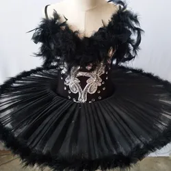 professional ballet tutu Girls white black swan adult ballet costume kids women feather adult ballet tutu kids