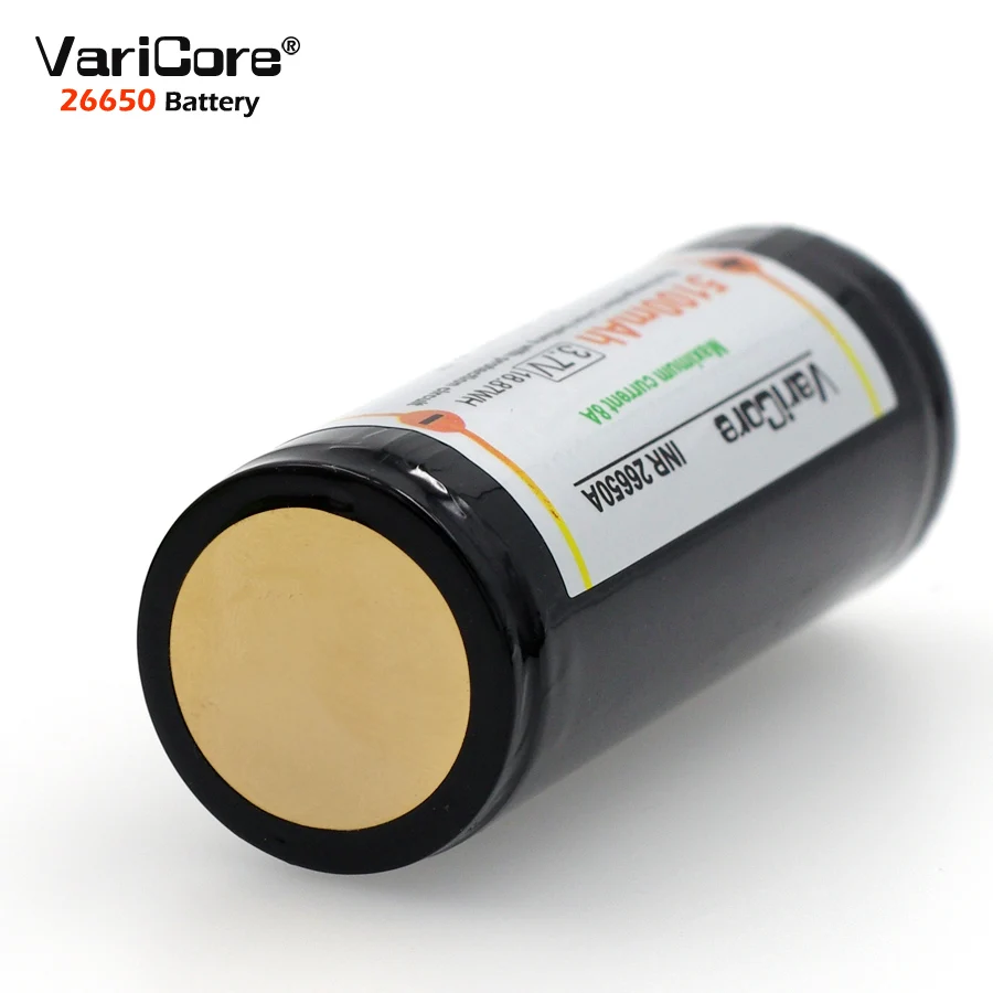 1-10PCS VariCore V-26D 26650 battery 3.7V Rechargeable  Li-ion battery not 18650 battery PCB Protection 8A discharge current.