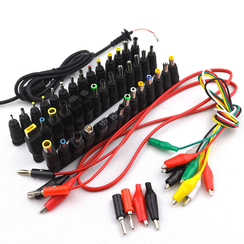 52pcs Universal Laptop DC Power Supply Adapter Connector Plug AC DC Jack Charger Connectors Laptop Power Adapter Conversion Head