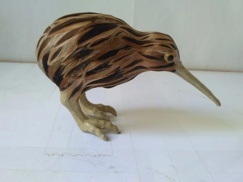 simulation bird lifelike 14x8cm Kiwi bird, New Zealand national bird model home decoration birthday gift t066