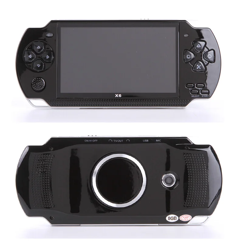 

NEW x6 handheld Game Console 4.3 inch screen mp4 player MP5 game player real 8GB support for psp game,camera,video,e-book