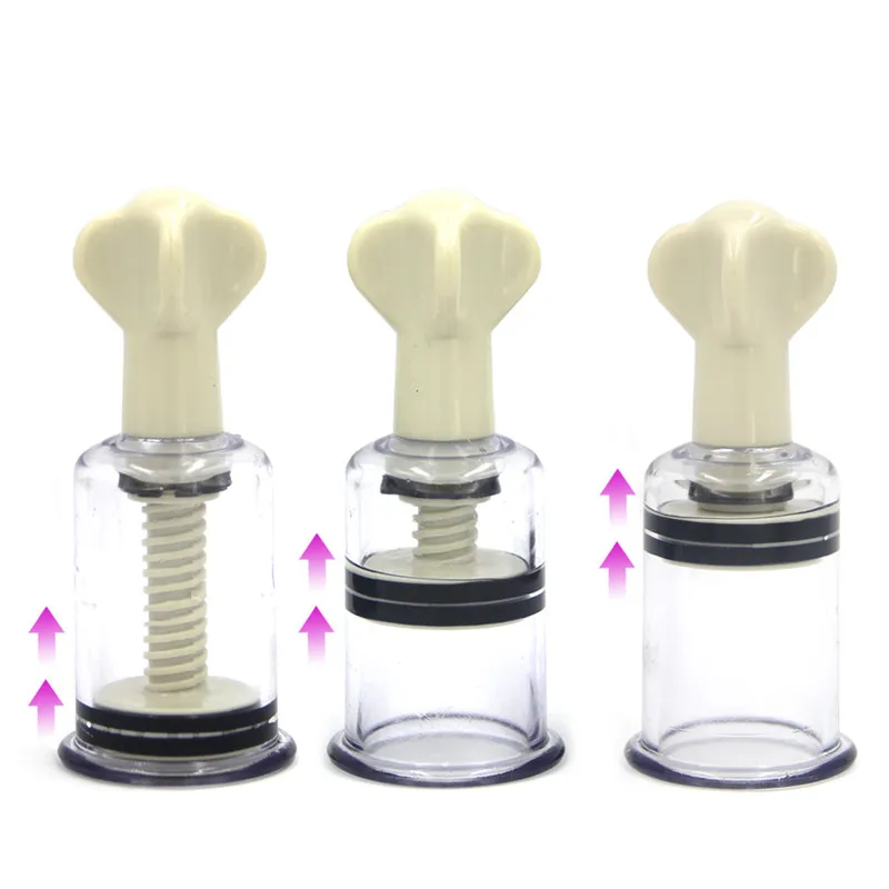 6 Sizes Breast Nipple Sucker Clitoris Massager Nipple Clamps Pump Breast Enlarger Vibrating Sex Adults Toys For Women