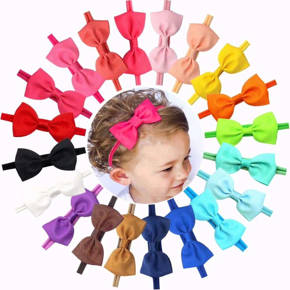 13 Pcs Soft Nylon Baby Headbands 2.75\