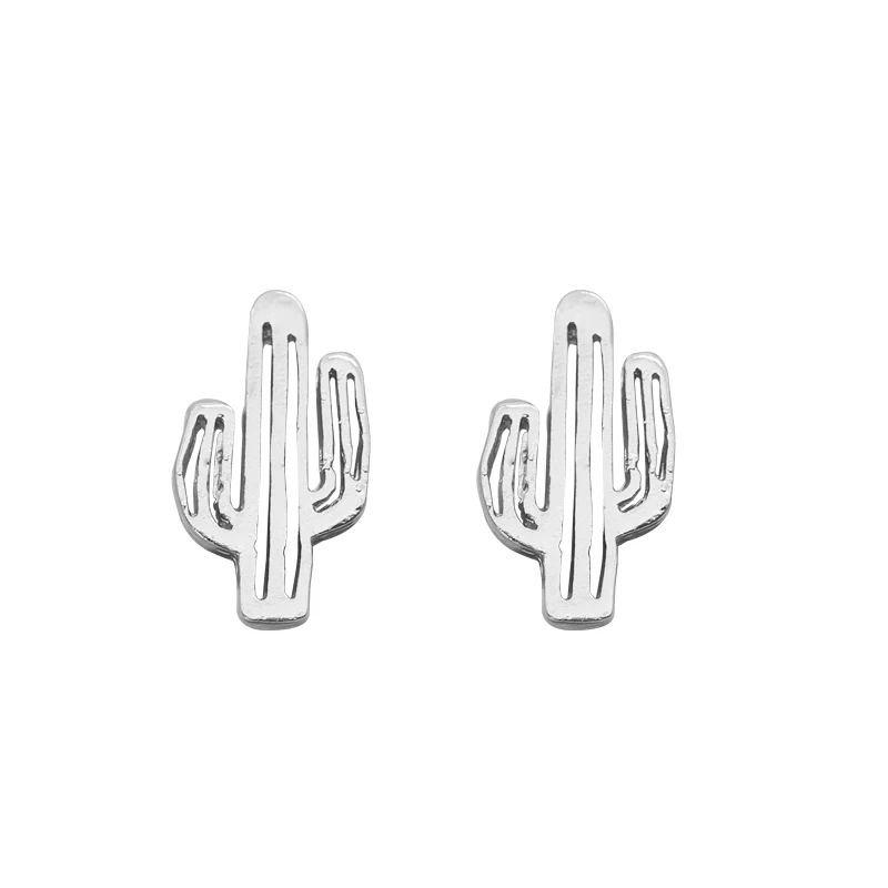 Fashion New Personality Simple pPant Hollow Cactus Earrings Charm Ladies A Variety Of Colors To Choose Jewelry Holiday Gift