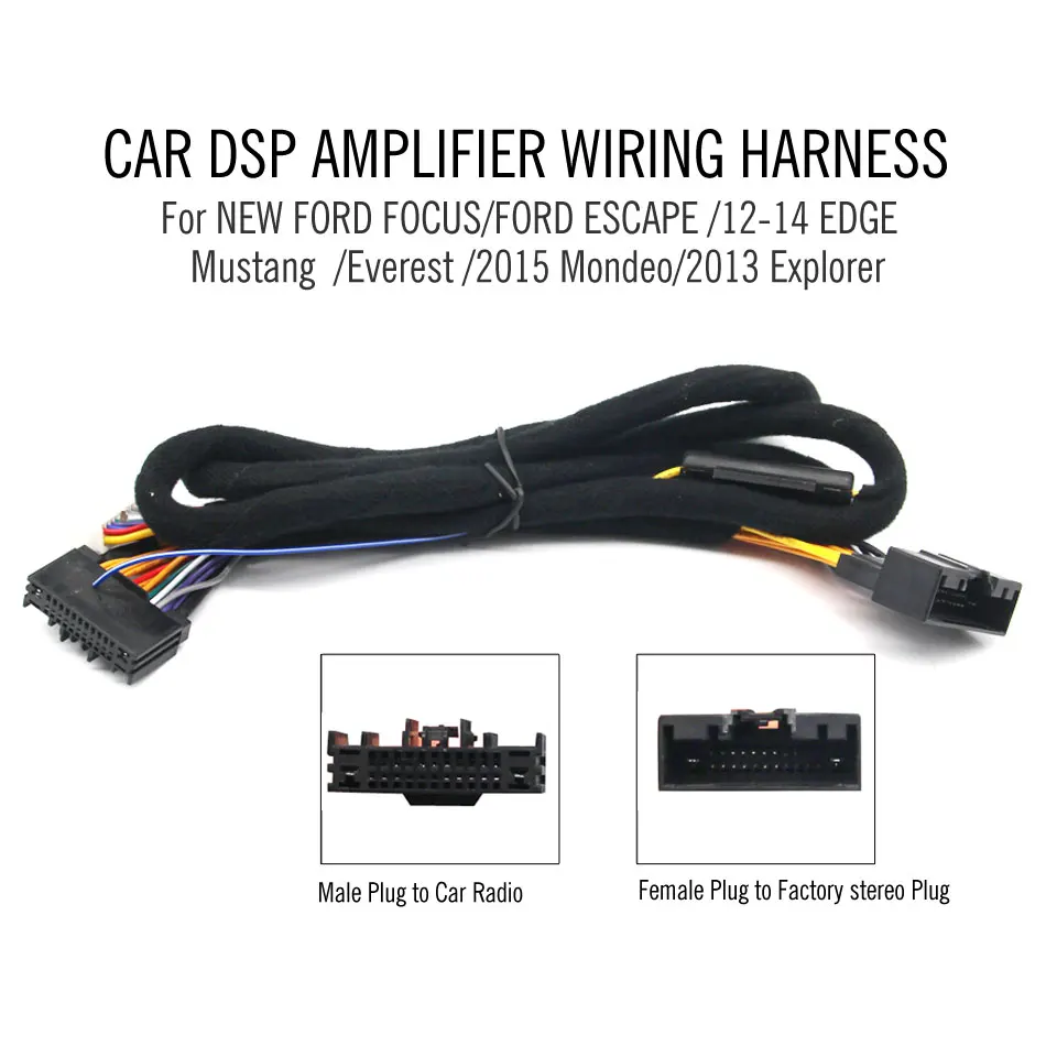 

Car DSP Amplifier wiring harness for For NEW FORD FOCUS/FORD ESCAPE /12-14 EDGE/Mustang /Everest /2015 Mondeo/2013 Explorer