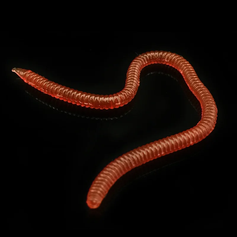 Vinilo Lombriz Cola Larga – Señuelo agua dulce gusano sangre - imagen 2