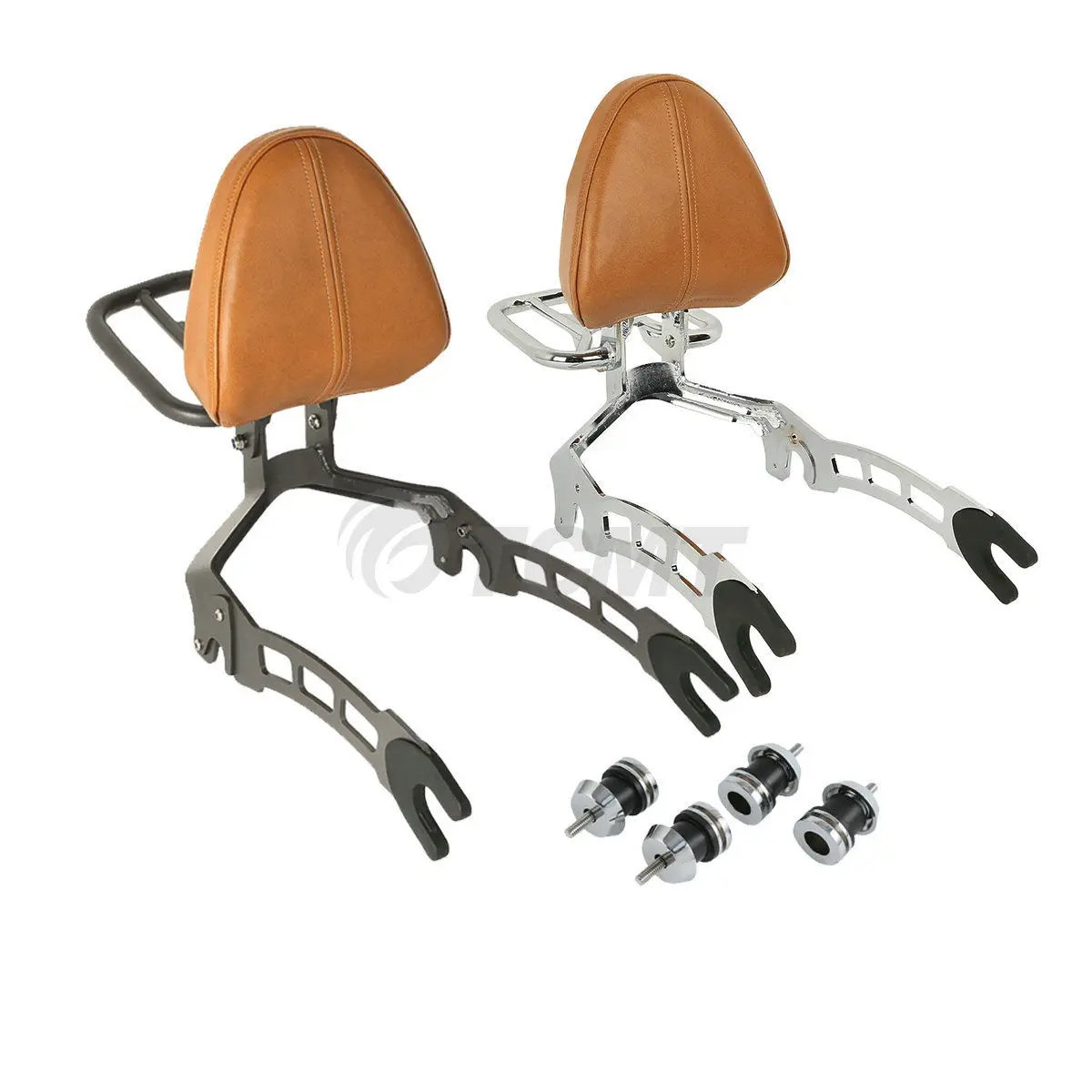 

Motorcycle Sissy Bar Passenger Backrest + Mouting Spools For Indian Scout 2015-2022 Sixty 2016-2022 ABS