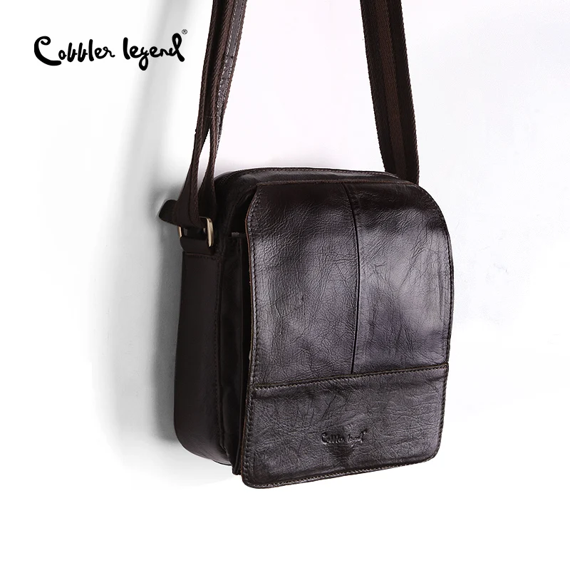 Cobbler Legend – sac à bandoulière en cuir véritable 100%, sacoche de luxe pour les affaires, 2019