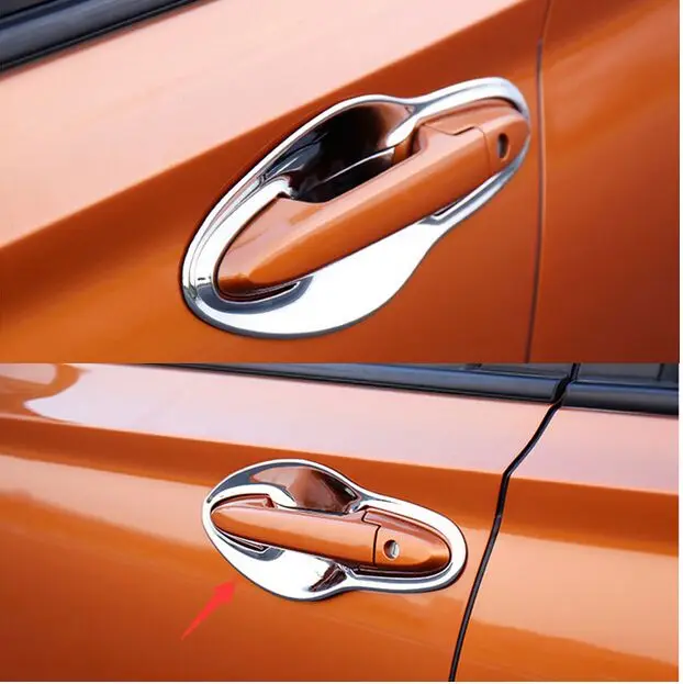 

FOR HONDA VEZEL HR-V HRV 2014 2015 2016 CHROME DOOR HANDLE BOWL COVER CUP CAVITY TRIM INSERT OVERLAY BEZEL MOLDING GARNISH