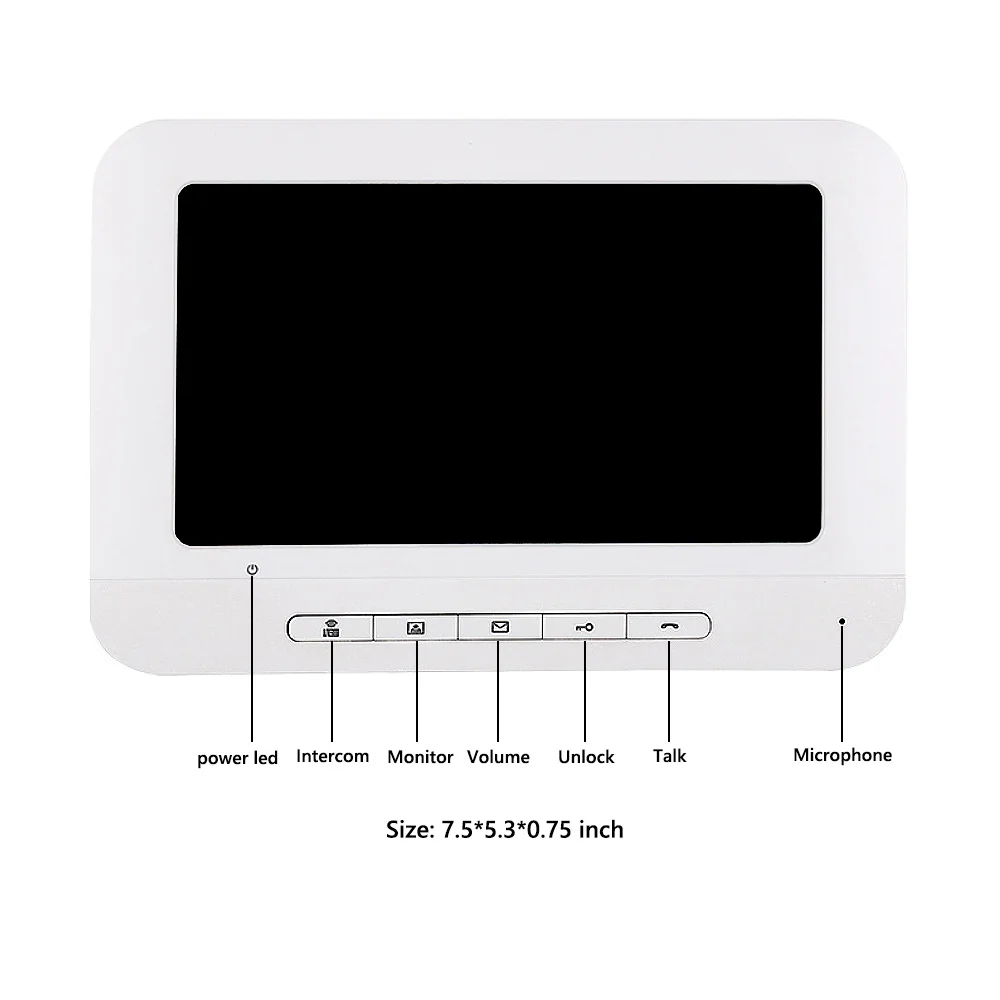 7 "видеодомофон комплект видеодомофон система ИК ночного видения сплав Дверная камера 1 монитор 1 камера