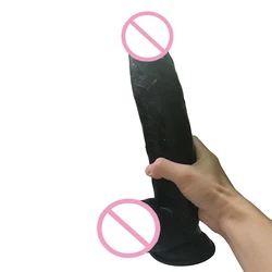 HOWOSEX 12 inches Huge Black Realistic Silicone Dildo Suction Cup big artifical Penis thick cock giant dildos for woman sex toy