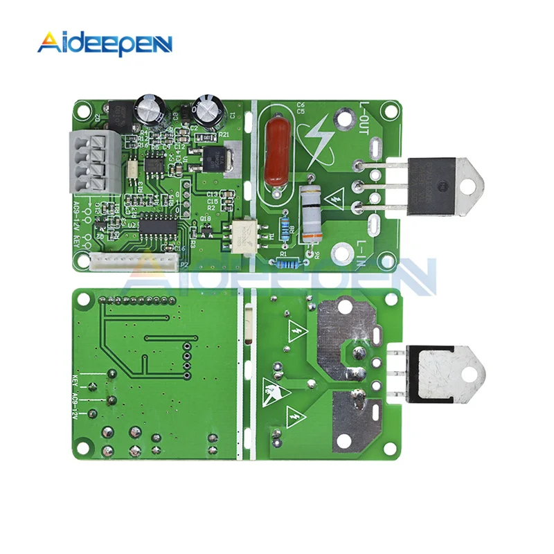 40A 100A 12864 LCD Display Digital Double Pulse Encoder Spot Welder Welding Machine Transformer Controller Board Time Control