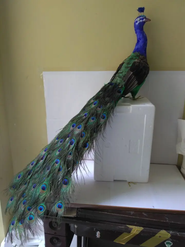 simulation bird beautiful peacock model,foam&colourful feathers large 120cm handicraft,prop,home garden decoration,gift d2200