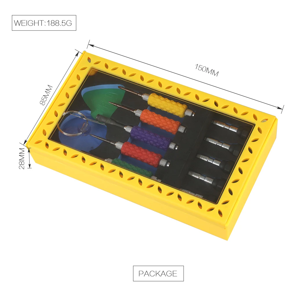 8 in 1 elettrico di Precisione Set di Cacciaviti di Riparazione di Apertura Kit di Strumenti di Disegno per il iphone 7 Y0.6 NUOVO