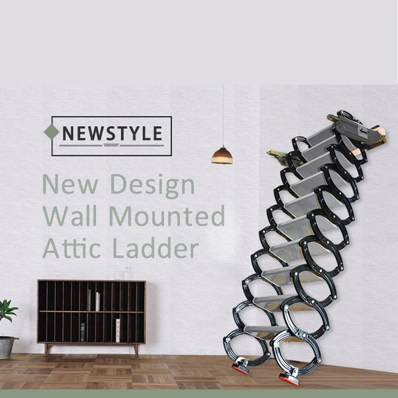 Vendas diretas da fábrica ajustável altura dobrável escada de alta qualidade leve titânio liga magnésio extensão escadas