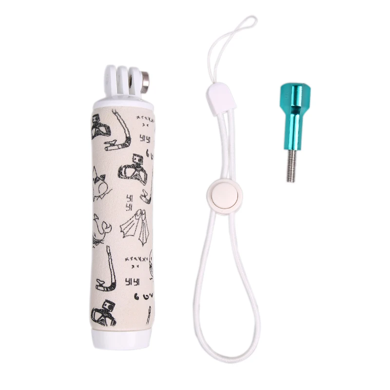 Gốc Bobber Nổi Không Thấm Nước Thanh Cầm Tay Stick Monopod Hand Grip Đối Với XiaoYi II Hành Động Máy Ảnh Accessoies