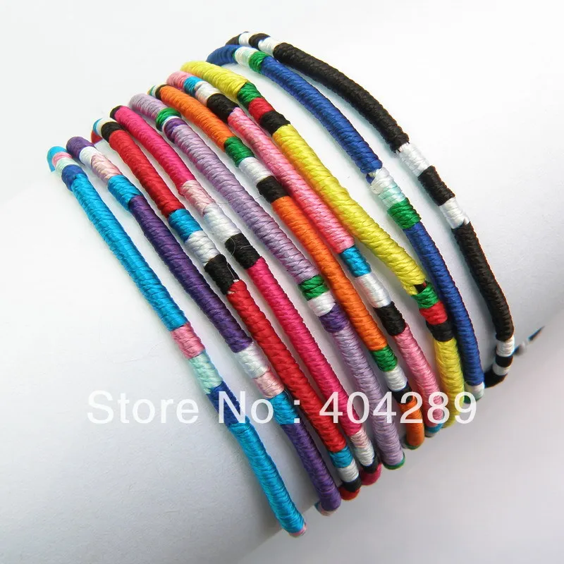 pulseira de amizade artesanal macrame em cores misturadas bracelete pulseira para meninos e meninas presente de festa atacado 120 pecas 01