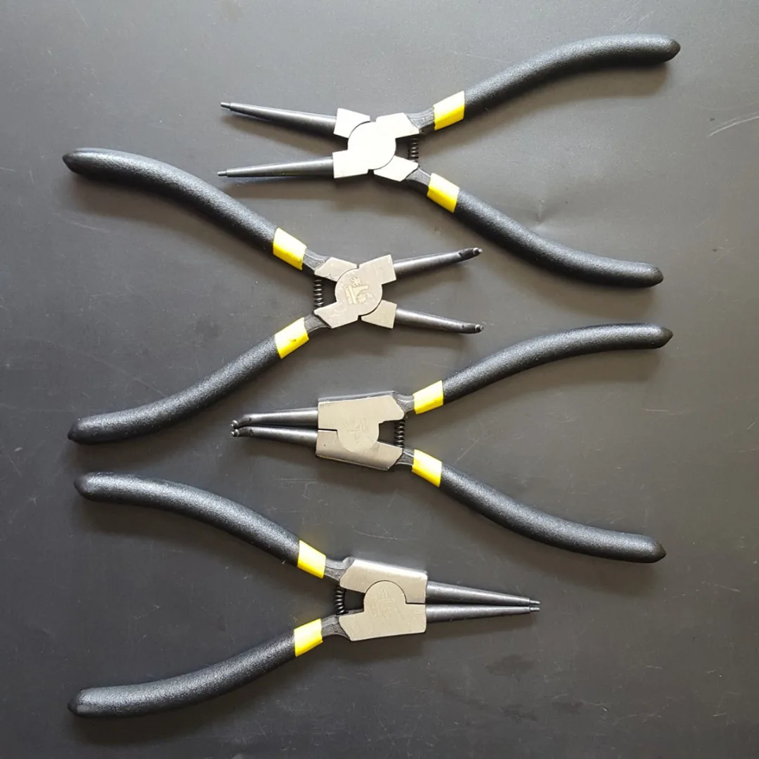 4Pcs/set  7'' Snap Ring Pliers Plier Set Circlip Combination Retaining Clip Tool