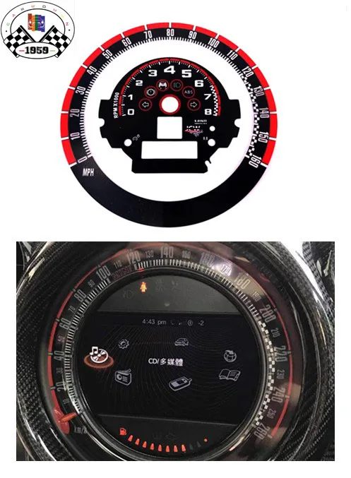 

Brand New ABS Material UV Protected JCW PRO Racing Style Speed & Tachometer For mini cooper R56 R55 R57 R58 R59 R60 (2 pcs/set)