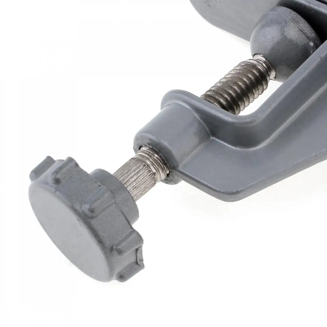 Mini Portable Aluminum Craft Screw Bench Vise with Swivel Lock and Adjustable Handle for Fixing DIY Jewelries Craft Mould Repair