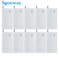 Sgooway 10 pieces Wireless shock detector Vibration sensor alarm detector for alarm system