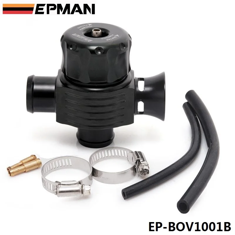 25mm Universal Dual Port Blow Off Valve (BLACK) Diverter Valve Dump Valve EP-BOV1001B