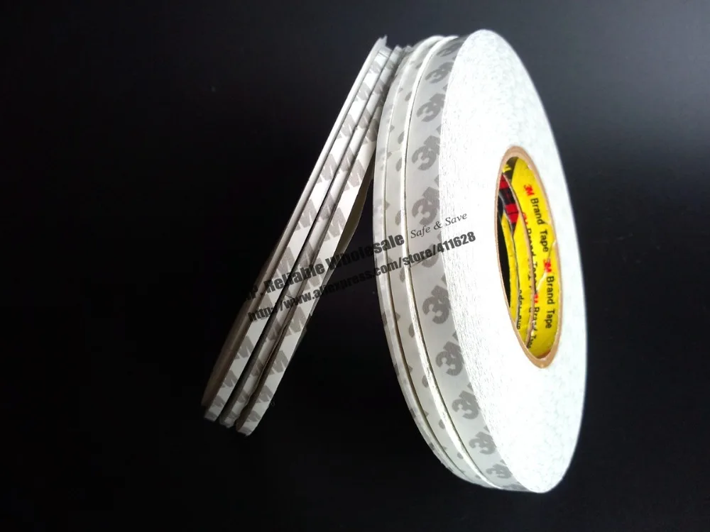 50M/roll (2mm~25mm) Original 3M 9080 High Adhesive Tape High Temperature Resist for LED Light Strip Phone LCD Touch Screen Bezel