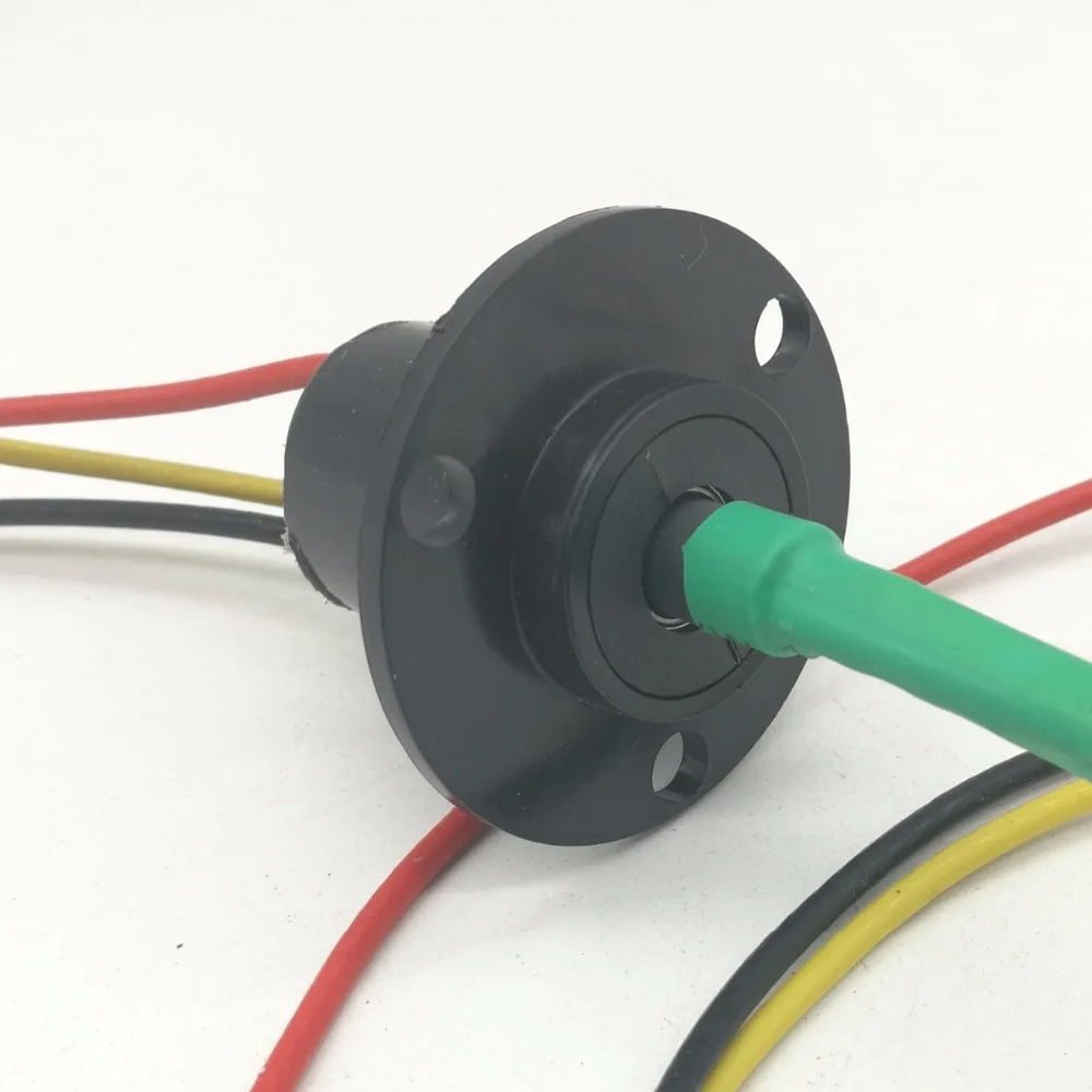 SRC0320 3 Wires 20A Dia 22mm 500RPM Wind power slip ring connector
