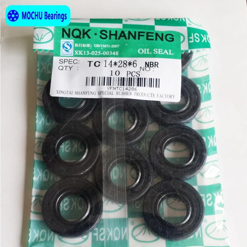 10Pcs NQK 14X28X6 TC14x28x6 NBR Skeleton ซีลน้ำมัน14*28*6ซีล NQK สูง-คุณภาพซีล Radial Shaft Seals