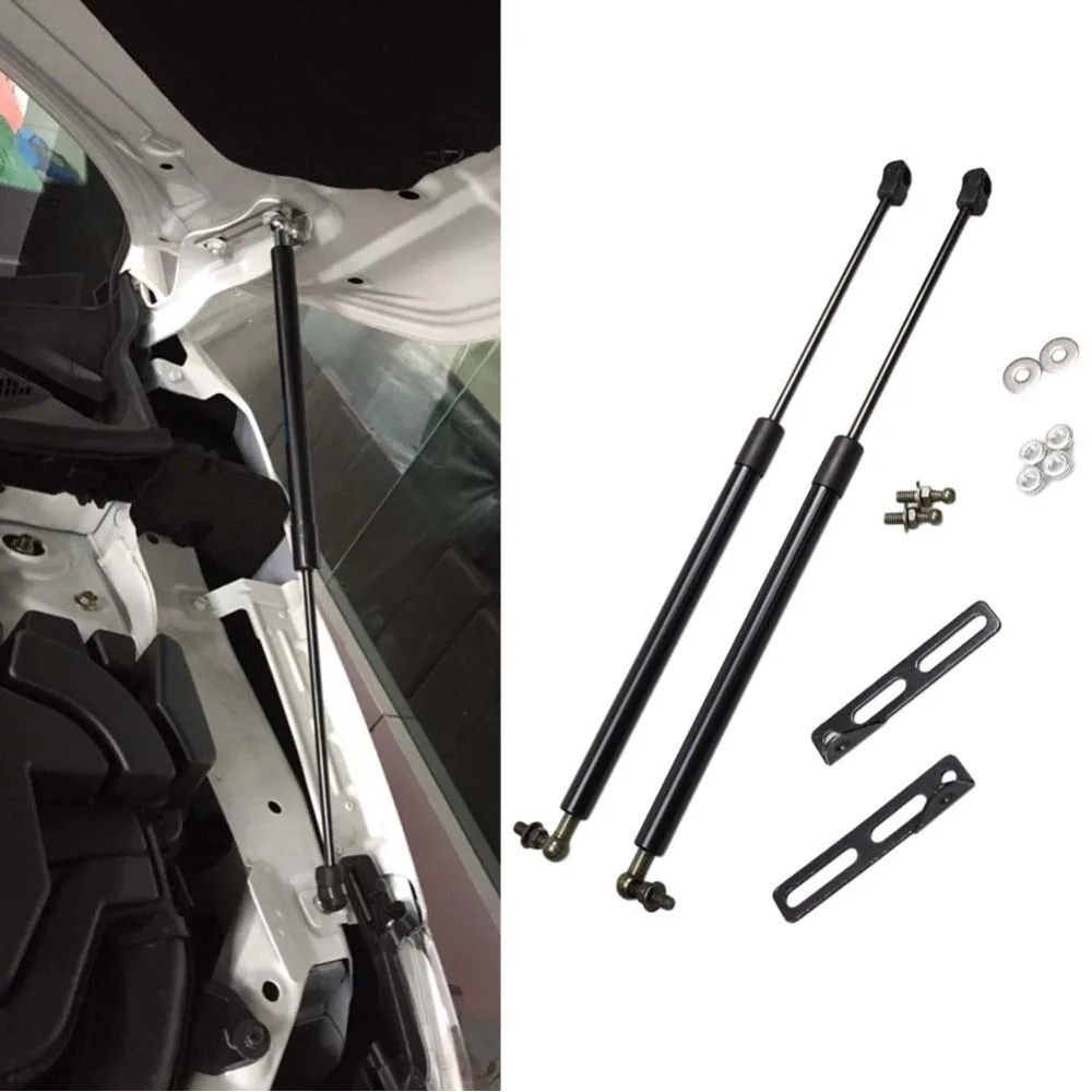 Front Bonnet Gas Struts Lift Support for Nissan Qashqai J11 for Nissan Dualis 2014-2019 Absorber Shock Damper Carbon fiber Black