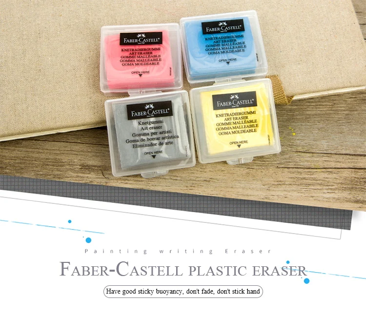 Faber-Castell Plastizitätsgummi, weicher Kunst-Radiergummi, abwischbares Highlight, gekneteter Gummi für Kunst, Malerei, Design, Skizze, Radiergummi, Schreibwaren – Detail 5