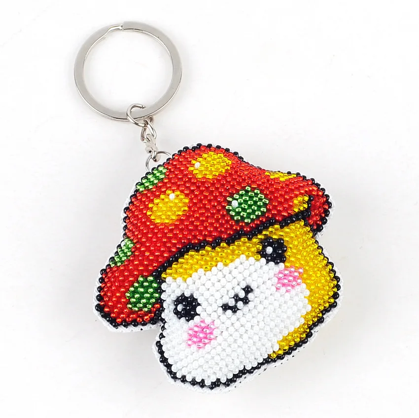 Beads toys for children diy bead embroidery new hand-made cross-stitch key chain stitch knapsack for non-finished adult girl toy