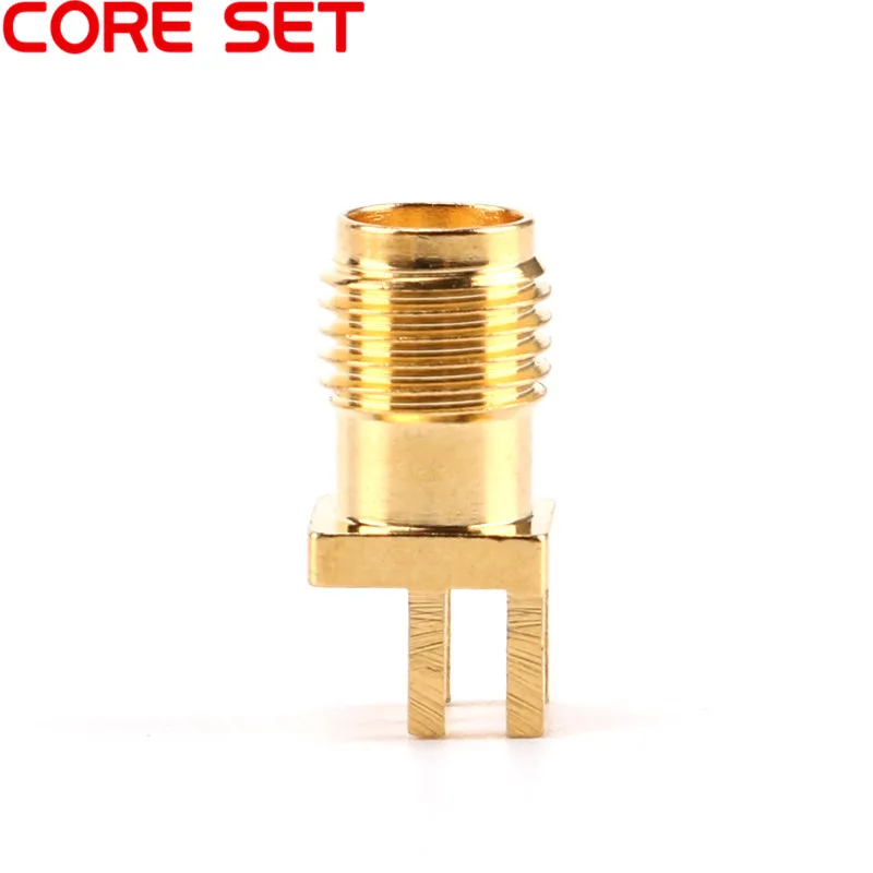 

10Pcs SMA Female Jack Connector For 1.6mm Solder Edge PCB Straight Mount Gold plated RF Connectors Receptacle Solder