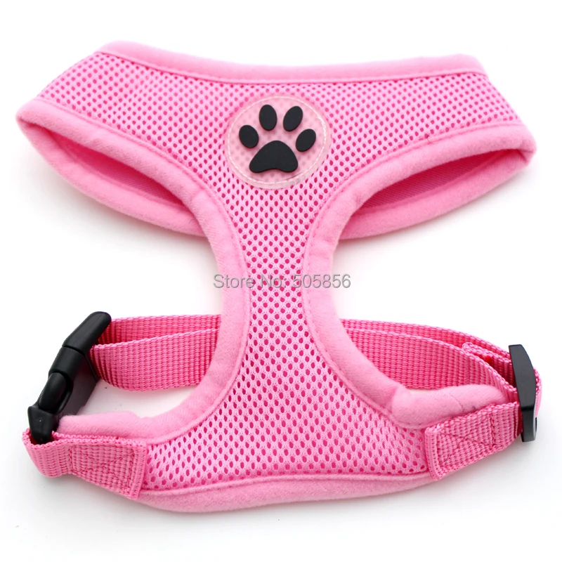 Dogs and Cats Control Mesh Harness Pet Puppy Collar Soft Paw Rubber Mesh Walk Collar 6 colors 5 sizes