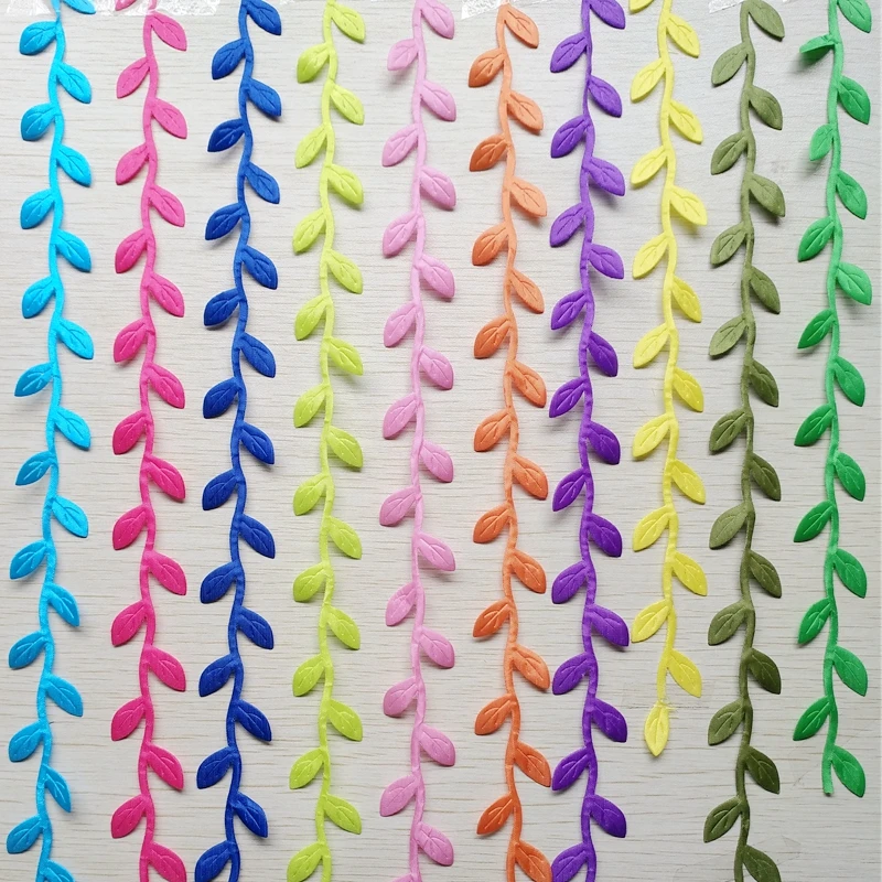 10m/lot 11Colors Nature Artificial Leaf Leaves Vine For Wedding Party Decoration Foliage Handmade Scrapbooking Craft Wreath 116