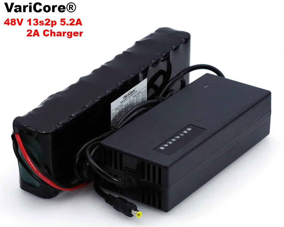 

VariCore 48V 5.2ah 13s2p High Power 18650 Battery Electric Vehicle Electric Motorcycle DIY Battery 48v BMS Protection+2A Charger